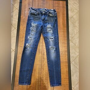 Kancan mid rise distressed skinny jeans  - size 7/27
